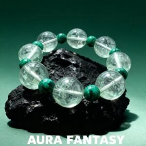 Aura of Verdant Jade Crystal Bracelet
