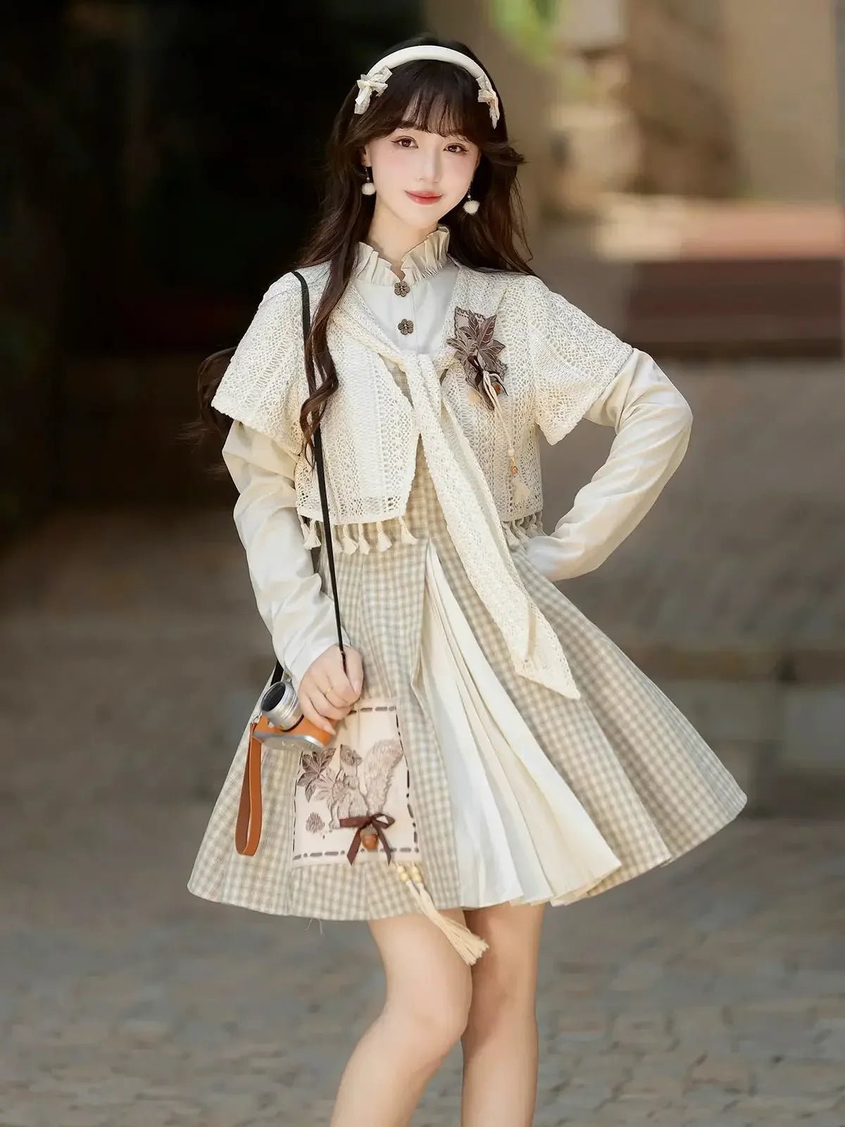 Autumn Harvest – New Chinese Style Hanfu-Inspired Set | Dress Outfit for Fall - Image 2