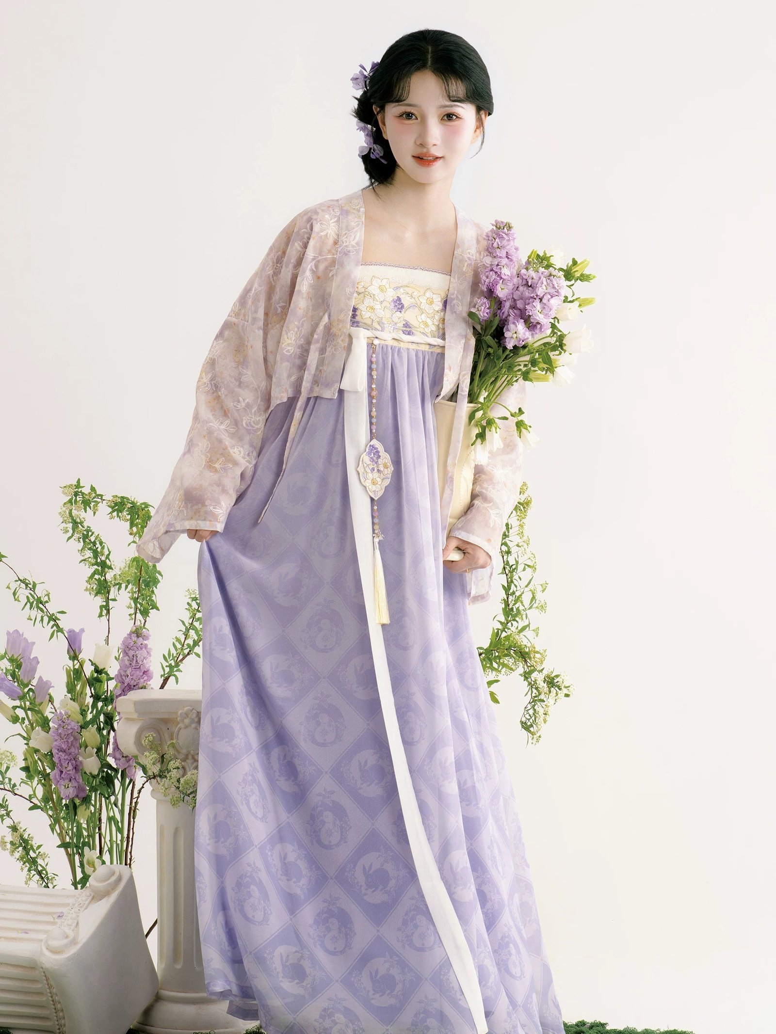Rain dream purple smoked Hanfu - Image 2