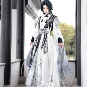 Magpie Feather Hanfu Set | Xianxia Knight Style 4-Piece Spring Autumn