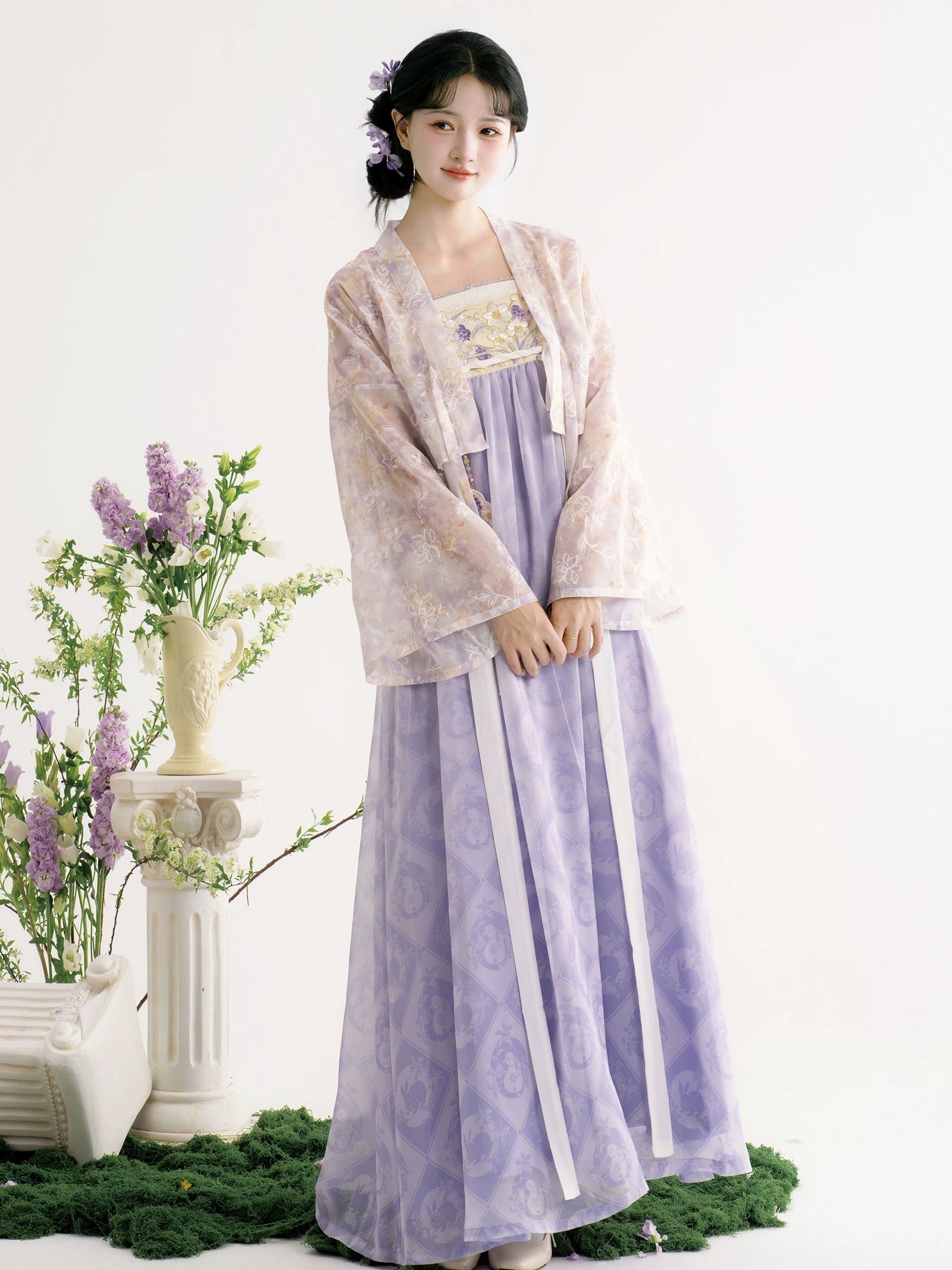 Rain dream purple smoked Hanfu - Image 3